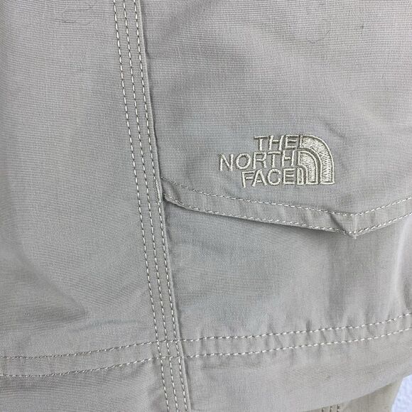 NF Sz XL Convertible Zip Tan Cargo Many Pockets Ankle Zip Gusset 40 X 32” Belted - Picture 5 of 16